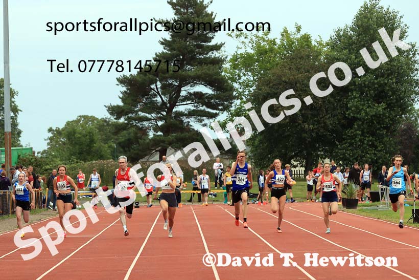 100 metres, 2025 NEGP No 5 Monkton, Wednesday, July 23rd. Photo: David T. Hewitson/Sports for All Pics